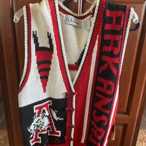 Arkansas Razorback medium. Sweater with tag